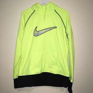 EUC Nike Neon Thermafit Sweatshirt Hoodie
